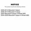 Kugel Rear Wheel Bearing Hub Assembly For Mitsubishi Galant Eclipse 70-512274